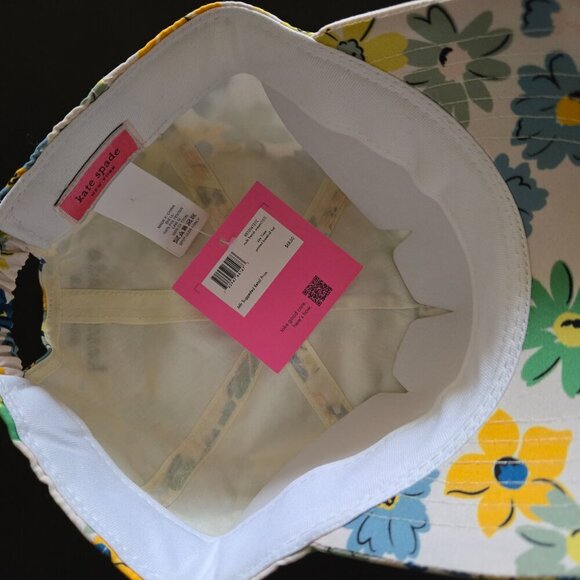 KATE SPADE French Cream Floral Baseball Cap NWT - Picture 8 of 10